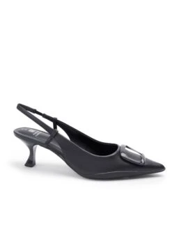 Next Forever Comfort Hardware Slingback Kitten- Klassieke Pumps - Black