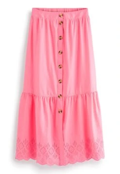 Next Button Through Standard - A-Lijn Rok - Pink -Next 0065308425da4a37a9136736b585b5fa