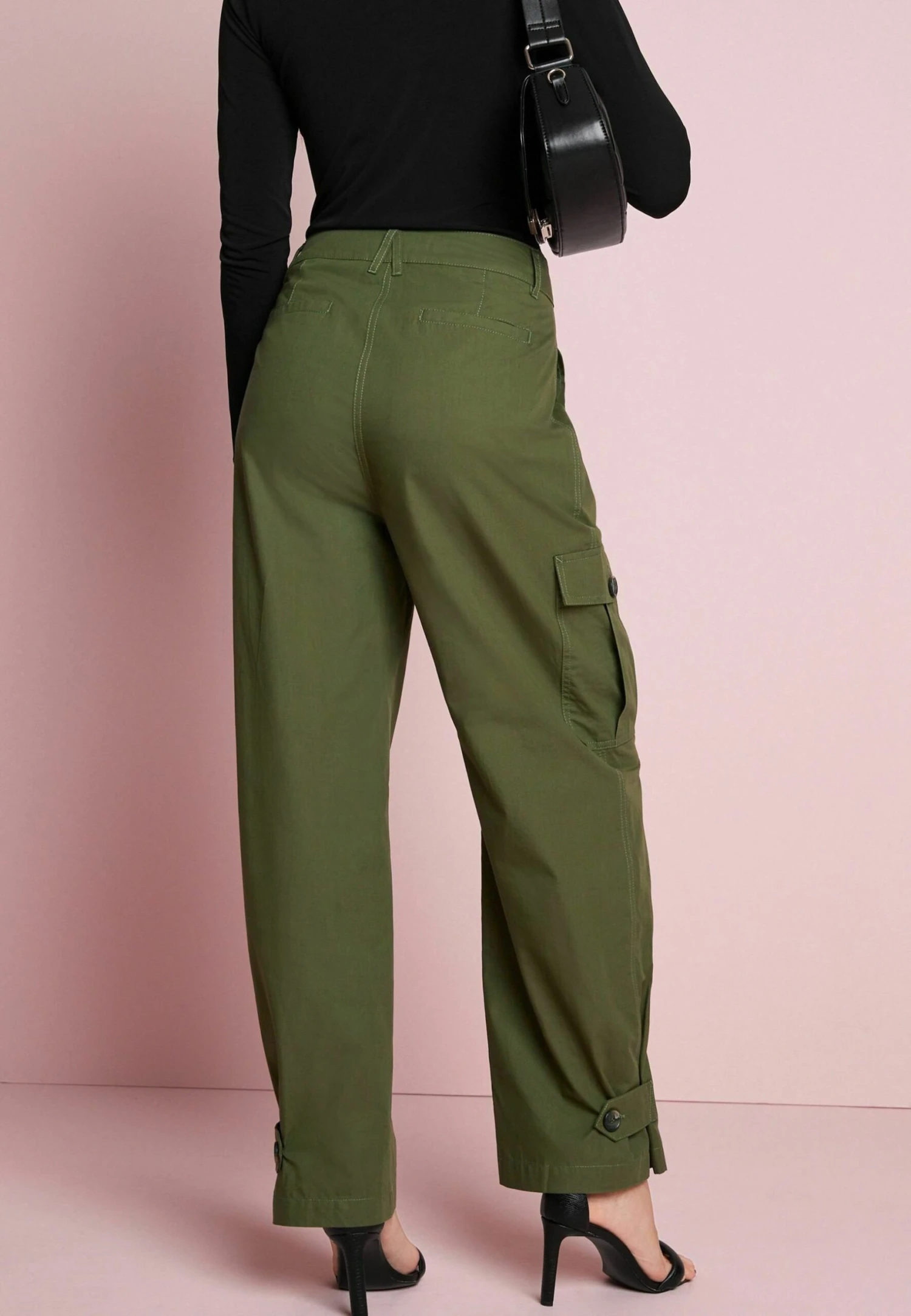 Next Straight LegPetite - Cargobroek - Khaki Green 5 Next Straight LegPetite - Cargobroek - Khaki Green - Afbeelding 3