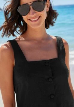 Next Button Down - Jurk - Black -Next 01900af5350342acb5de7988811ed903