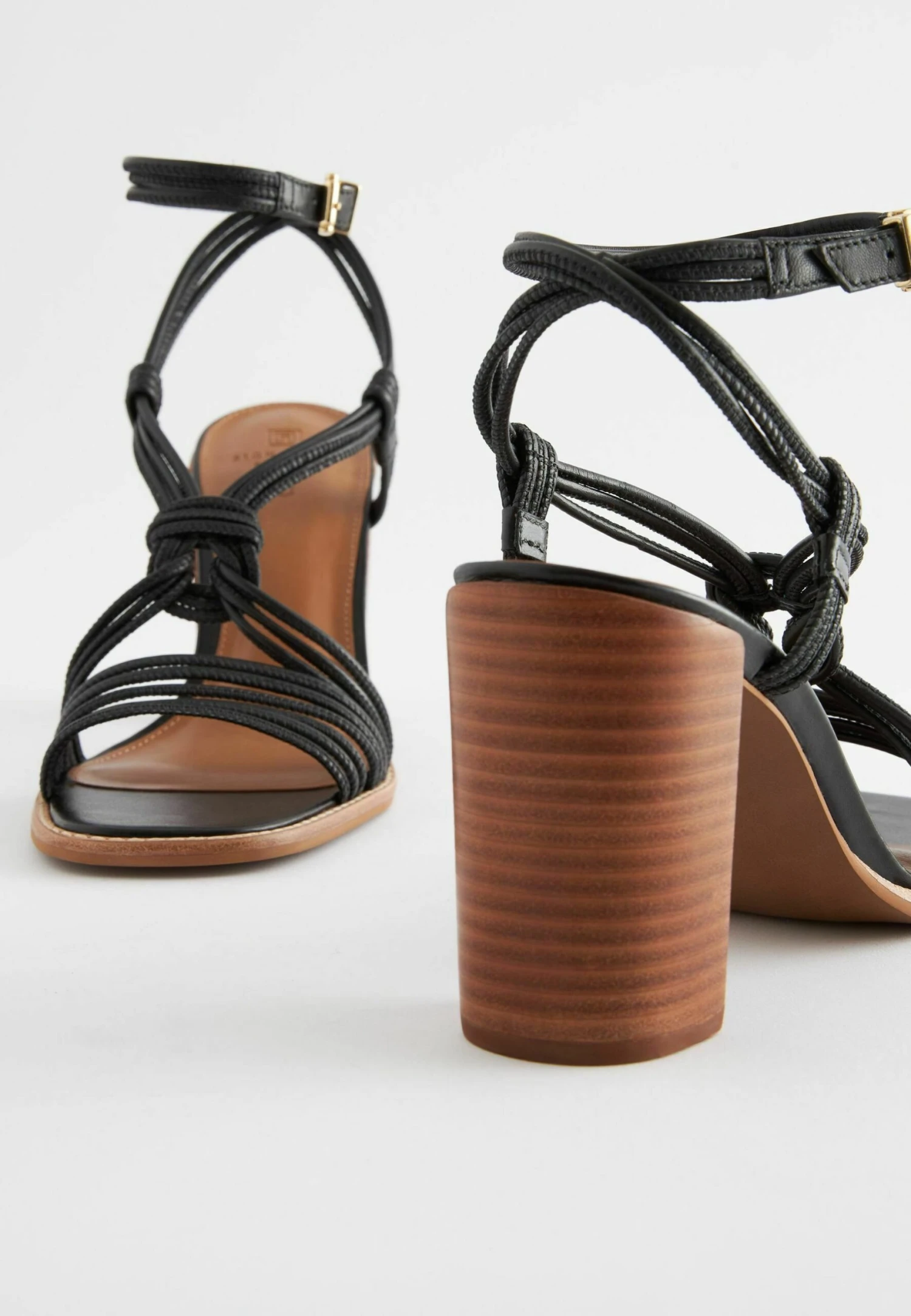 Next Signature Knotted Strap Block Heeled Standard - Sandalen - Black 5 Next Signature Knotted Strap Block Heeled Standard - Sandalen - Black - Afbeelding 3