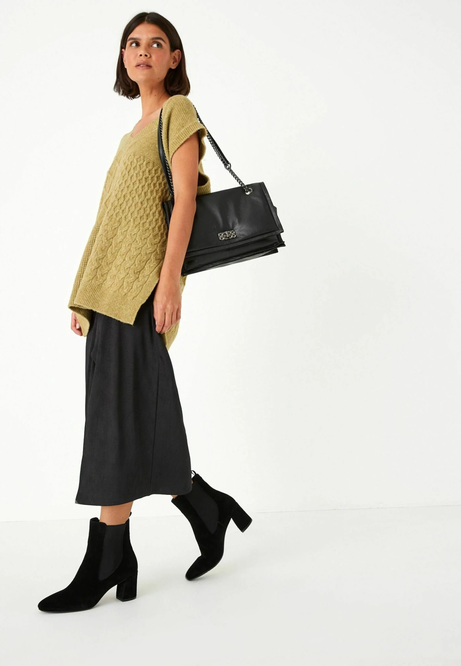 Next Forever Comfort Motion Flex - Enkellaarsjes Met Hoge Hak - Black Suede 4 Next Forever Comfort Motion Flex - Enkellaarsjes Met Hoge Hak - Black Suede - Afbeelding 2