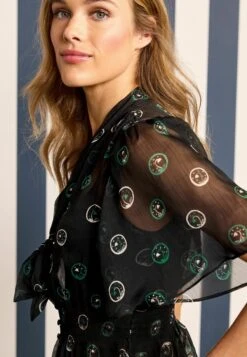 Next X Celia Birtwell Tie Neck Short Sleeve Standard - Blouse - Black Floral Spot 9 Next X Celia Birtwell Tie Neck Short Sleeve Standard - Blouse - Black Floral Spot -Next 08e4d70796514497b93124a7e5b9692e