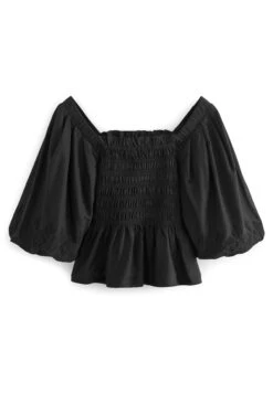 Next Shirred With Broidery Detail Standard - Blouse - Black 11 Next Shirred With Broidery Detail Standard - Blouse - Black -Next 09ff24c9d07945458ec6023bd516c200