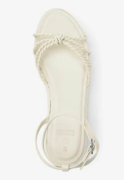 Next Forever Comfort Knot Detail Standard - Sandalen Met Sleehak - Bone -Next 0b11fbb2291d4b458bc3ea1fcf13faeb