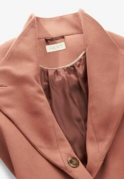 Next Belted Funnel Neck Standard - Mantel - Terracotta Pink -Next 0c57b748423b436e958044634118a011