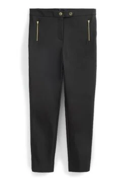 Next Zipped Detail Standard Tall - Broek - Black -Next 0ec7bf9f659345c6964f01568c70c71c