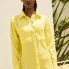 Next Long Sleeve Curved Standard - Overhemdblouse - Bright Yellow -Next 0ecdd2708f15454380409a6a505836a4