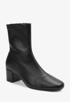 Next Forever Comfort Sock - Wide Fit - Korte Laarzen - Black Pu -Next 109ff7b1733545cb850f16bff89ef8d3