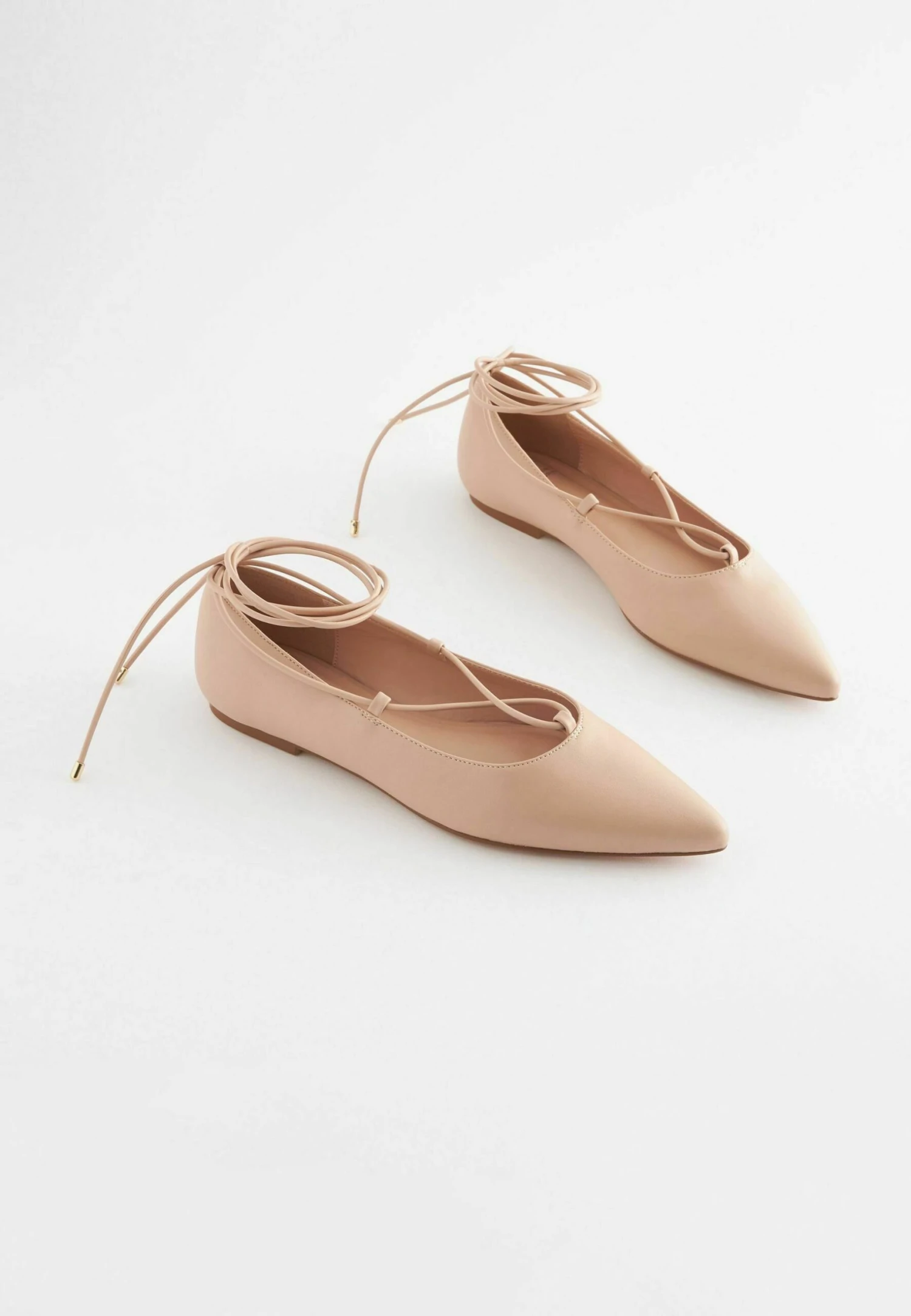 Next Forever Comfort Point Toe Tie Standard - Ballerina´S Met Bandjes - Camel Natural 5 Next Forever Comfort Point Toe Tie Standard - Ballerina´S Met Bandjes - Camel Natural - Afbeelding 3