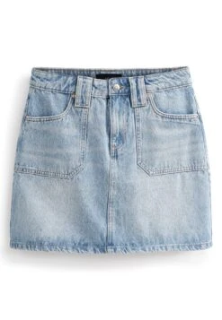 Next Cargo Standard - A-Lijn Rok - Mid Blue Denim -Next 115cffaa02a64cbb807fe3762e42a19f