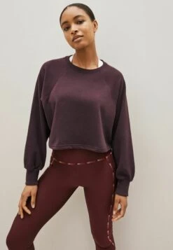 Next Active Cropped Standard - Sweater - Berry Red