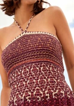 Next Shirred Bandeau Standard - Jumpsuit - Red Burgundy Woodblock 10 Next Shirred Bandeau Standard - Jumpsuit - Red Burgundy Woodblock -Next 138b145d0e364909a76701e64a90c6a4