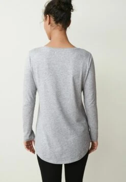 Next Longline Long Sleeve Standard - Longsleeve - Grey -Next 14bebe54a9254d368d26daaac300370a