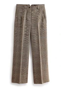 Next Tailored Wide Standard Tall - Broek - Natural Check -Next 17d1013ceb664a7481873e239d3b4313