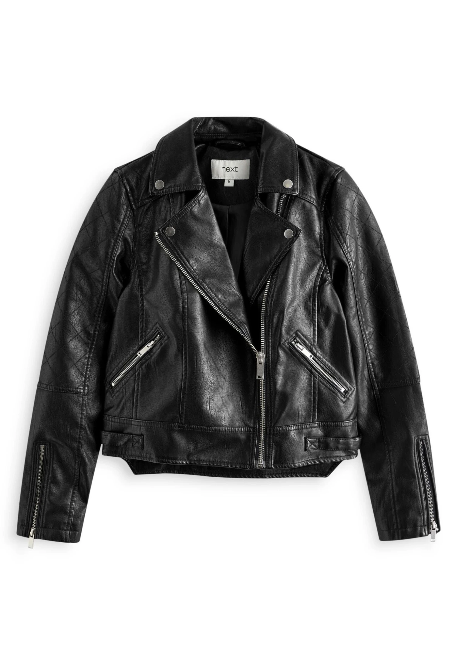 Next Biker Standard - Imitatieleren Jas - Black 6 Next Biker Standard - Imitatieleren Jas - Black - Afbeelding 4