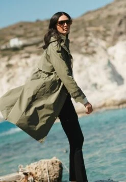 Next Lightweight Shower Resistant - Parka - Khaki Green -Next 193a9edb72e3423ba07fd2b80772a078