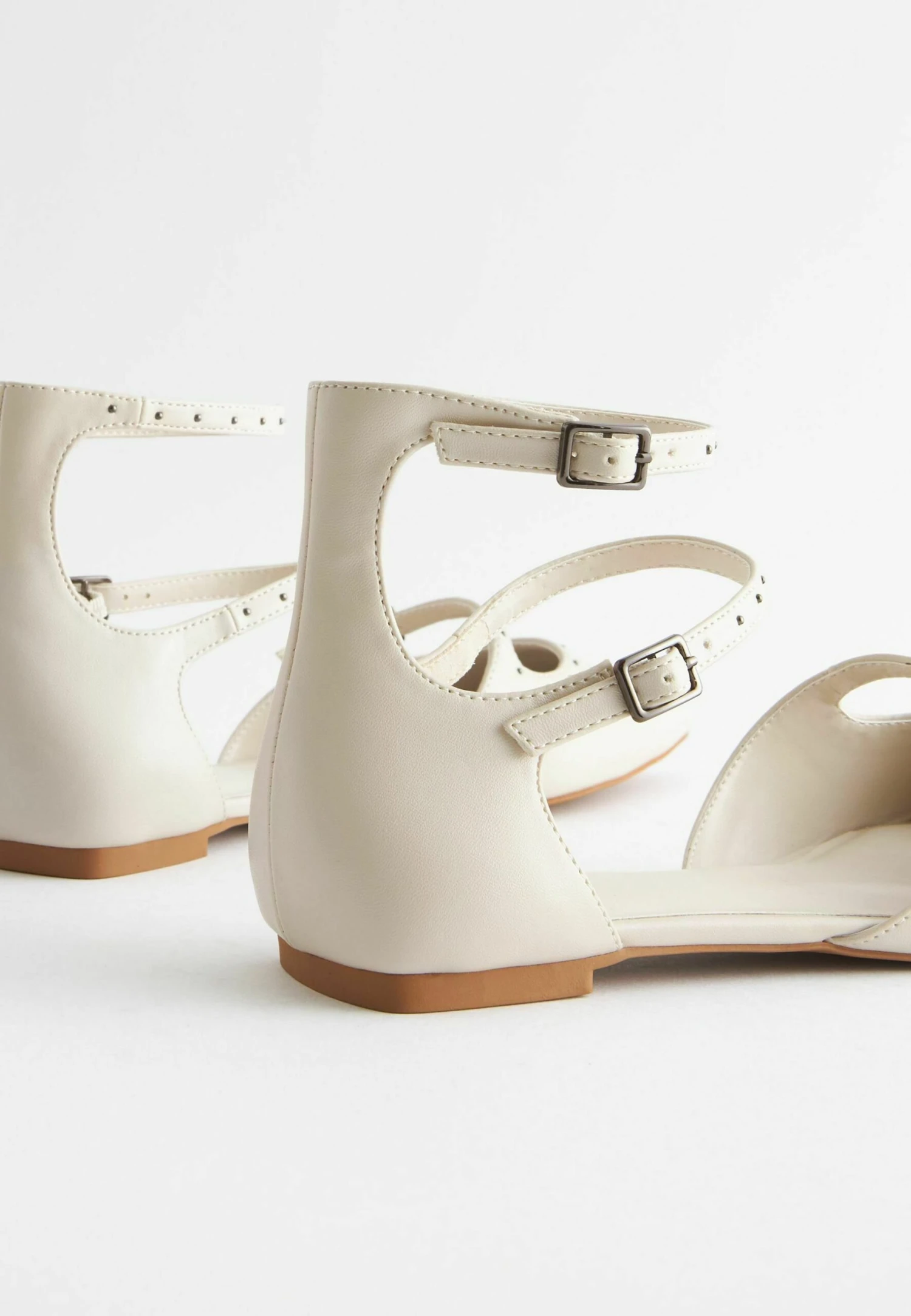 Next Forever Comfort Point Toe Studded Strap Flat Standard - Ballerina'S Met Enkelbandjes - Bone White 7 Next Forever Comfort Point Toe Studded Strap Flat Standard - Ballerina'S Met Enkelbandjes - Bone White - Afbeelding 5