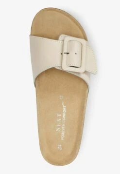 Next Forever Comfort Single Strap Footbed- Muiltjes - White -Next 1ae9c517c0254de69fccf3aa36ca68db