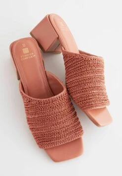 Next Forever Comfort Block Heel Standard - Muiltjes Met Hak - Pink -Next 1afa6a0517cb4d32a3fd313b8f955741