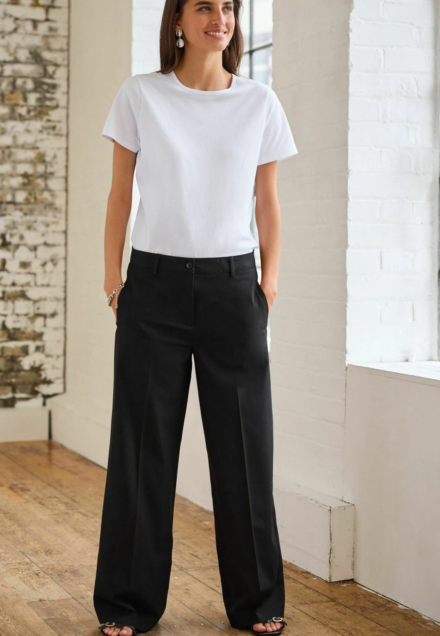 Next Tailored WideStandard - Broek - Black 3 Next Tailored WideStandard - Broek - Black