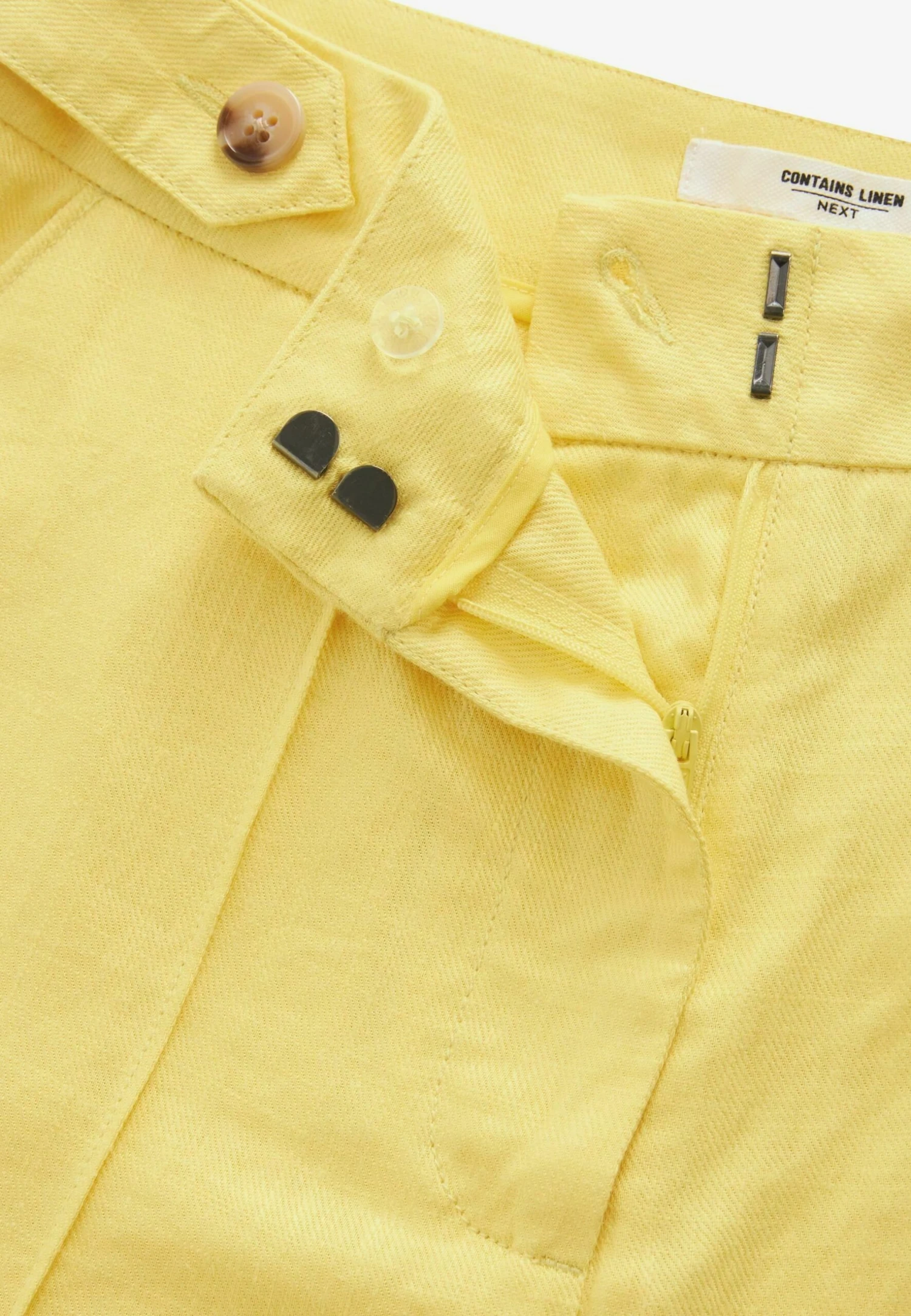 Next Tailored Blend Standard - Shorts - Yellow 8 Next Tailored Blend Standard - Shorts - Yellow - Afbeelding 6