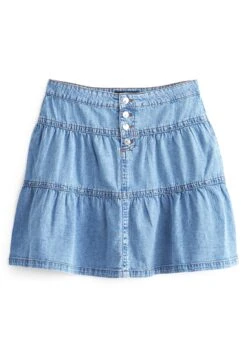 Next Tiered Standard - A-Lijn Rok - Mid Blue -Next 1e43a55ac2e44f1684a1e8c829879915