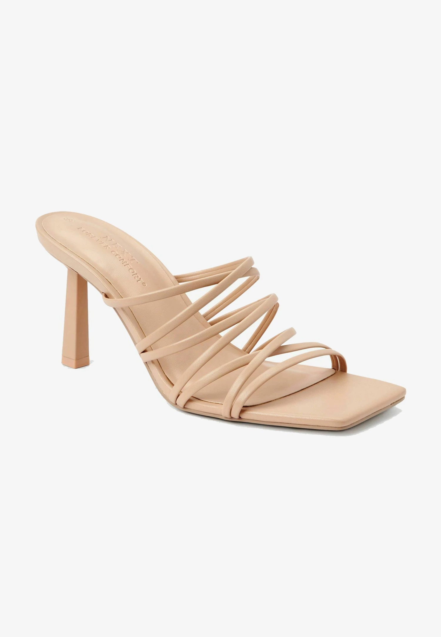 Next Forever Comfort Multi Strap - Muiltjes Met Hak - Nude 4 Next Forever Comfort Multi Strap - Muiltjes Met Hak - Nude - Afbeelding 2