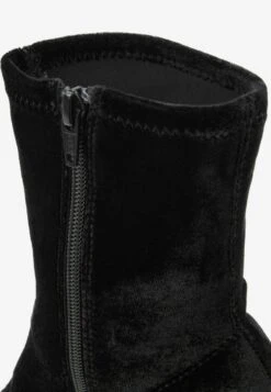 Next Standard - Enkellaarsjes Met Hoge Hak - Black Velvet -Next 205a191318bb4112ab167429c082c786