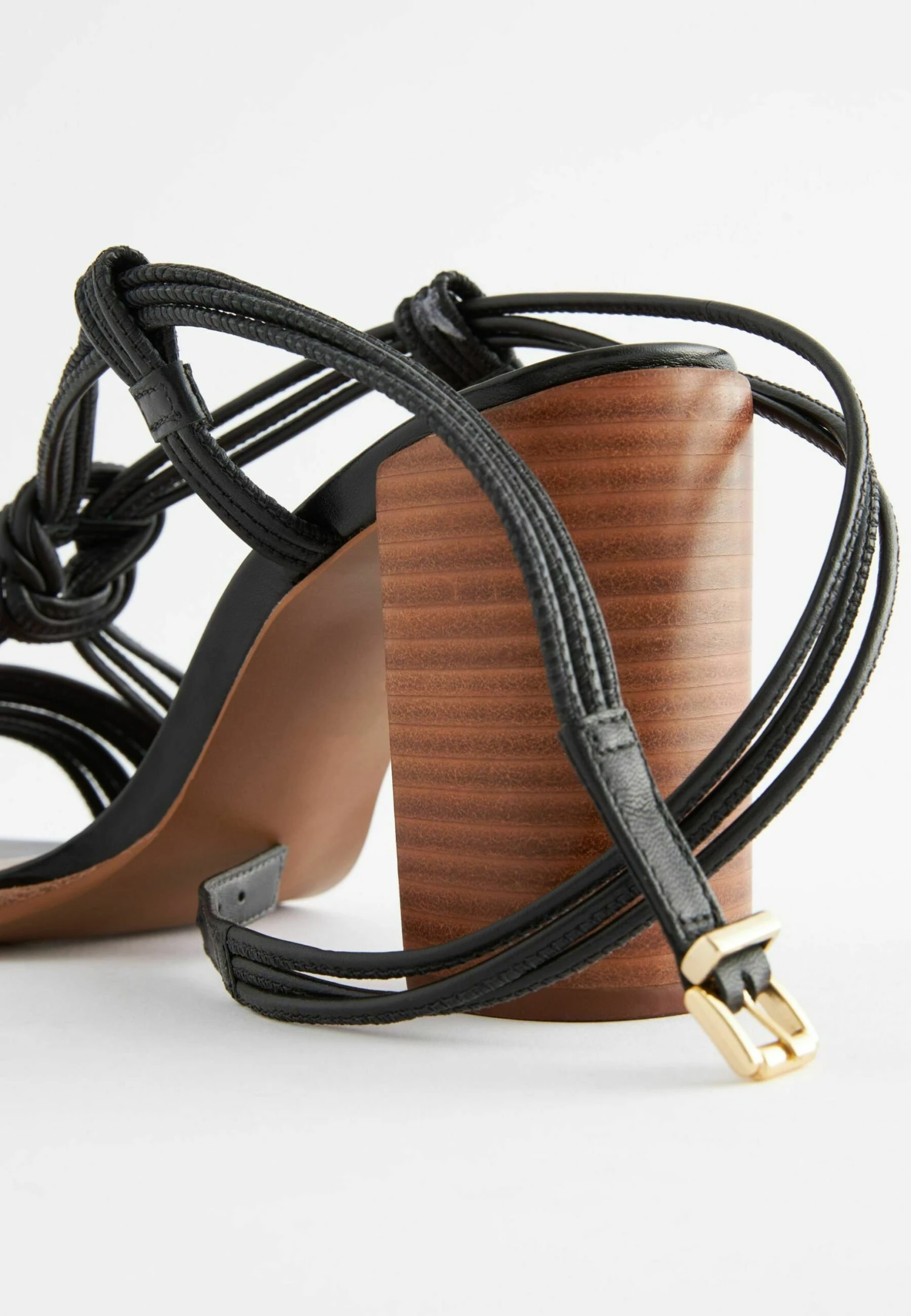 Next Signature Knotted Strap Block Heeled Standard - Sandalen - Black 6 Next Signature Knotted Strap Block Heeled Standard - Sandalen - Black - Afbeelding 4