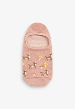 Next Winter Animal Invisible 5 Pack Standard - Sokken - Green/Oat/Cream -Next 22a00fed088b47f8b20521b668d0809a