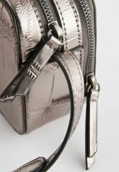 Next Croc Effect- Schoudertas - Pewter -Next 22c69b2a76b944e78476661419bf53ee