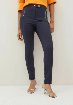 Next Elastic Back Zip Detail - Broek - Navy Blue