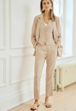 Next Single Breasted Standard - Halflange Jas - Natural