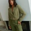Next RochelleCroppedStandard - Blazer - Green 1 Next RochelleCroppedStandard - Blazer - Green -Next 2afa5a325a4543339f1fd326069b6dfb