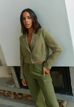 Next RochelleCroppedStandard - Blazer - Green