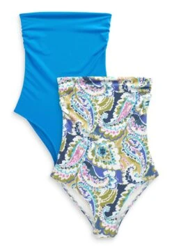 Next Bandeau 2 Pack Standard - Badpak - Blue Cream Paisley Print -Next 2b5748e9d1d24e89974117f0addf0bfd