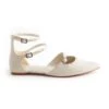 Next Forever Comfort Point Toe Studded Strap Flat Standard - Ballerina'S Met Enkelbandjes - Bone White -Next 2c1054c9da9441b5b8245fc8e2b84b90