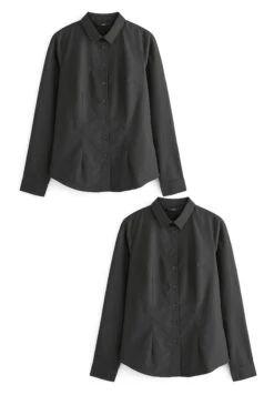Next Long Sleeve Work 2 Pack Standard - Overhemdblouse - Black -Next 2cea45bb32dd4c52be515b022a8de6fc