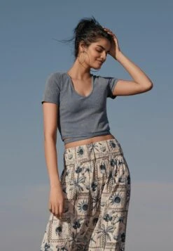 Next Petite - A-Lijn Rok - Blue Ecru -Next 2d49b45ac4ee4762a7094191eb2f5821