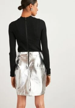 Next Buckle Mini - Gebreide Jurk - Black/Silver -Next 2ea09730d95041e4aeaba4b156f87ed4