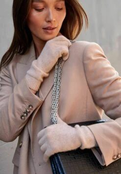 Next Cashmere Gloves - Handschoenen - Oatmeal Cream