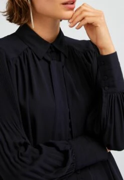 Next Pleat Sleeve Tie Neck Standard - Overhemdblouse - Blue -Next 30ec00f4f04a44888188cab38868f6eb