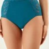 Next Knickers 2 Pack High Rise - Slip - Teal Blue/Cream Tummy Control -Next 322990c8e7174213be3ae1b279d17e04