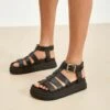 Next Chunky Gladiator - Sandalen Met Plateauzool - Black