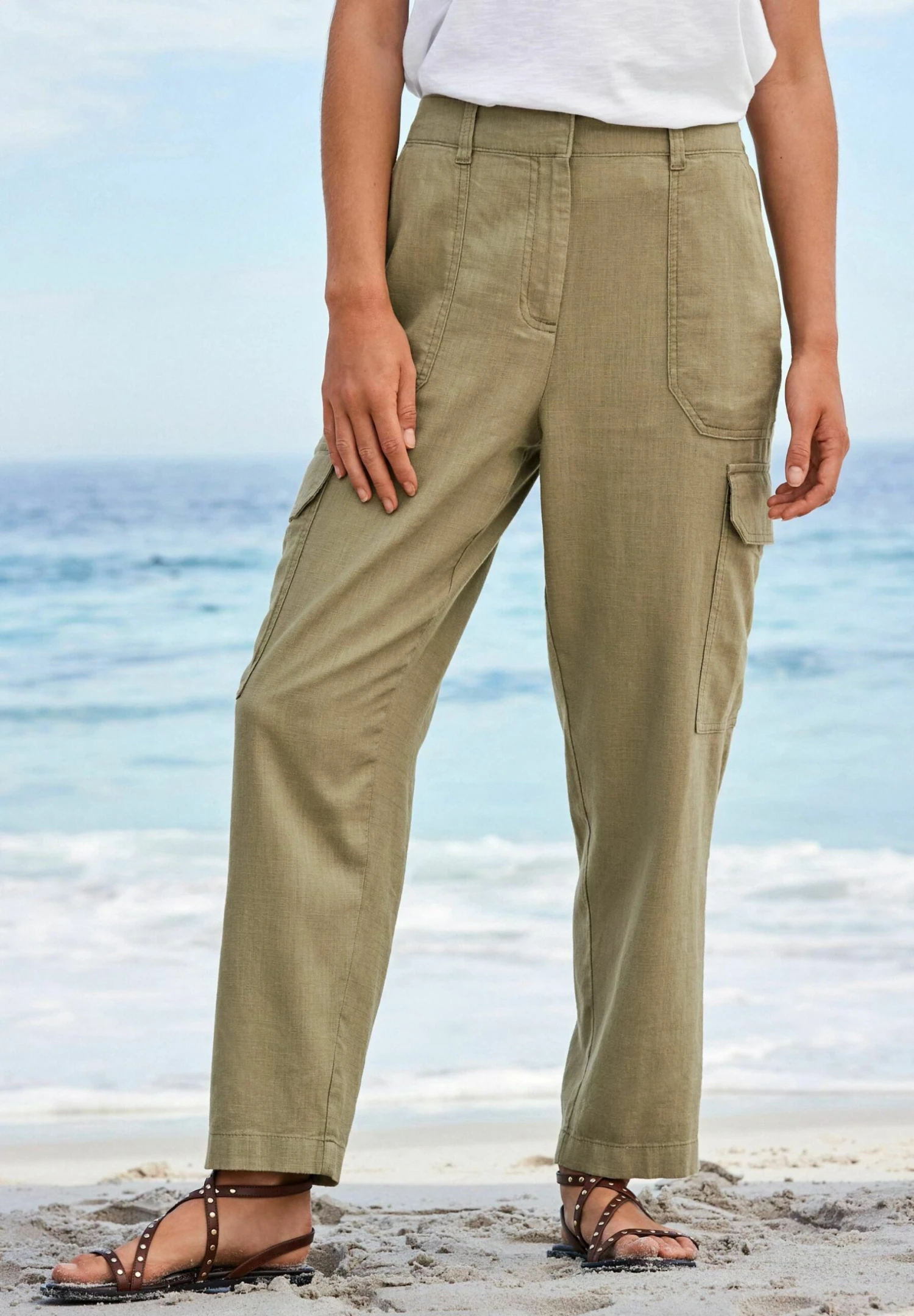 Next Blend Standard - Cargobroek - Khaki Green 4 Next Blend Standard - Cargobroek - Khaki Green - Afbeelding 2