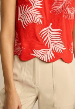 Next Embroidered Palm- Blouse - Red -Next 354a21165ba548ad8250e777cc217d6f