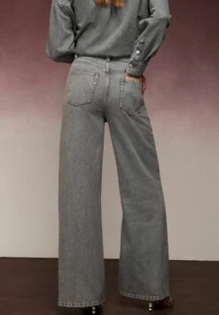 Next Wide Leg Standard - Flared Jeans - Grey -Next 367deaabae1946b5bf3dd1bed1db559b