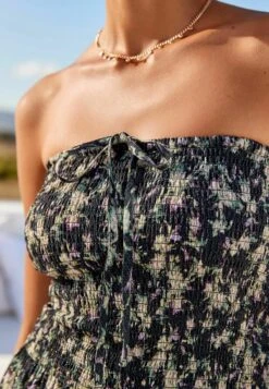 Next Shirred Bandeau - Jumpsuit - Black Ditsy -Next 36f9cf4e201e4ad896cde31d251c6cad