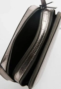 Next Croc Effect- Schoudertas - Pewter -Next 3854c14fda8b4731a510ea2c0c30cbcb